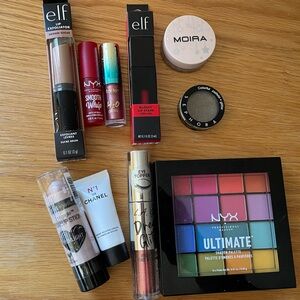 Bundle Brand New 10 Pcs Makeup and Skincare Assorted Brands